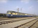 Strasshof im September 1987.Diesel-Triebzug 5145.11 (ex.VT 45)als Stdteschnellzug  Vindobona (Wien) an der Parade zum 150 Jahr Jubilum der sterreichischen Eisenbahnen.(Archiv P.Walter)