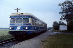 6545 007-4 und 5145 009-6 fahren im Juni 1987 aus Donnerskirchen aus
