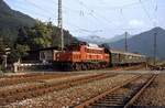 �BB 1020.13 f�hrt am 2.8.1980 mit Personenzug Innsbruck - Garmisch in Mittenwald ein.