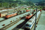 Österreich im August 1983- ein Hauptgewinn für Eisenbahnfans auf dem Areal der Innsbrucker Zugförderung