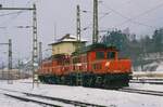 Zugförderung Bludenz (1985): ÖBB 1020.35 zusammen mit einer  Schwesterlok 