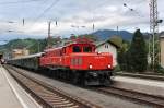 Am 4.Mai 2013 verlie� 1020 018 mit einem Sonderzug den Bahnhof Schwarzach St.