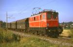  1045.03 mit Personenzug Attnang-Puchheim - Kammer-Sch�rfling am 10.9.1974 bei Siebenm�hlen. 
