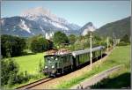 E-Lok 1080.01 f�hrt mit Sonderzug R 16412 von Hieflau nach Selzthal.Anlass f�r diese Fahrt war das Ges�usefest in Johnsbach. Admont 19.07.2008