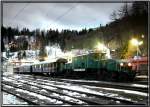 E-Lok 1189.02 ehem. BB� 1100.102 mit Nostalgiesonderzug von Wien nach M�rzzuschlag.
Semmering 18.1.2008