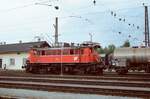 ÖBB-Lok 1245.518 am Verschiebebahnhof Arnoldstein im Sommer 1983