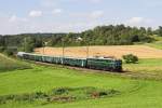 1010.10 mit Sonderzug aus Nrnberg nach Wien am 22.08.2010 bei Edlhausen.