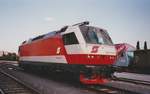 Im Mai 1995 war die 1014 010 zu Besuch am Graz-Köflacherbahnhof bei einer Fahrzeugshow zum Fahrplanwechsel.