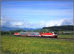 1014 003 und 1014 014 waren schon frh am Morgen mit dem SPROB 97702 nach Leoben unterwegs als ich das Gespann kurz nach Knittelfeld fotografierte.