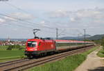 1016 017 und 1016 035-8 mit dem EC 113 (Frankfurt(Main)Hbf-Klagenfurt) bei Kuchen 23.5.19