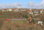 1016 xxx mit IC Stuttgart-Zürich am 20.11.2020 bei Stuttgart-Dachswald.