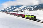 Inzwischen können Railjets auch planmäßig auf der Salzburg-Tiroler-Bahn beobachtet werden, dies allerdings nur an bestimmten Verkehrstagen.