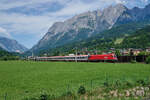 1016 012 zog am 21.06.2026 EC 115 von M�nchen nach Villach, von wo eine 1216 den Zug bis Zagreb ziehen wird.