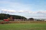 1016 024 mit einem Gterzug bei Steindorf (05.11.2007)
