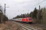 1016 001 mit IC 2083 in Haspelmoor (25.02.2008)