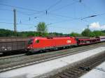 1016-038-5 vor IC544 Schafbergbahn in Hallwang Elixhausen am 14.5.2008.