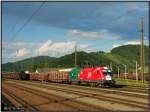 Nur langsam setzt die 1016 025 mit dem 55507 nach dem Triebfahrzeugfhrerwechsel ihre Fahrt nach Villach fort. 21.06.2008