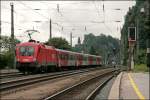 1016 010 schiebt den REX 1507  betriebliche-altersvorsorge.at  von Innsbruck Hbf nach Schwarzach St.Veit.