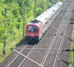Am 01.06.2009 verkehrte der IC Knigsee (IC 2082) mit 1016 013-3.