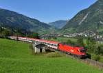 1016 007 mit EC 113 am 16.09.2012 unterwegs bei Angertal.