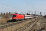 1016 010 mit EC 112 am 04.04.2013 in Mnchen Langwied.