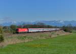 1016 034 mit EC 112 am 17.04.2014 bei Rann. 