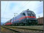 Railjet 1016 035-6 Spirit of Linz Wifi Karriere Express im Bahnhof Zeltweg am 10.5.2007