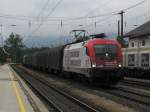 1016 047 (Wiener Stdtische) mit einem Gterzug am 20.5.2008 in Brixlegg.