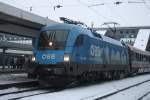 Sichtung der 1016 023-2  Kyoto  in Wels Hbf am 03.12.10