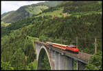 1020.018 kehrt mit dem Sonderzug aus Tirol nach Kärnten zurück.