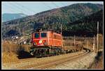 1040 004 mit Güterzug bei Oberaich am 26.02.1998.