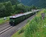 1041.15 als R 17469 von Wien FJB nach Graz, aufgenommen am 30.07.2011 beim Stausee Pernegg.