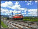 E-Lok 1042 23 mit Sonderzug in Richtung Zeltweg 30.07.2007