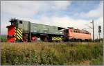 E-Lok 1042 041 fhrt mit Schneepflug 9760 325 von Knittelfeld nach St.Michael i.d.Stmk und wieder retour.
Knittelfeld 25.08.2008