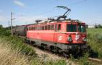 1042 054 mit dem Kesselzug 57705 am 30. Juni 2008 im Bereich des Zentralverschiebebahnhofes Kledering