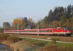 Am 17.10.2007 war dem IC601 bestehend aus einem 4010/6010  Triebzug die 1042 018 vorgespannt.