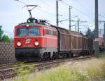 Die planmssig mit einer Lok der Baureihe 1x44 bespannten Verschubgterzuge Linz-Nettingsdorf-Linz boten am 10.7.2009 eine auergewhnliche schnen berraschung bzgl.