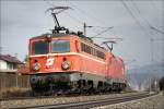 1042 034 und 1116 185 fahren als Lokzug 89221 von Knittelfeld nach Zeltweg.1042 034 wird am 31.03.2010 ihren letzten Einsatztag haben.