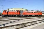 E-Loks 1245 525 + 1042 007 am Stern in Knittelfeld.
7.4.2010