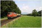 1042 007 fhrt mit dem Kesselzug 75644 von Trofaiach nach Donawitz.