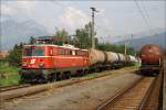 1042 007 beim Verschub im Bahnhof Trofaiach. 
2.7.2010