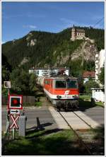 1042 036 fhrt mit Kesselzug 75648 von Trofaiach nach Leoben. 
St.Peter Freienstein 1.6.2010