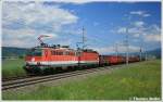 1042 Vorspann - immer was Nettes: 1042.036 + 1044.114 fahren mit DG 45334 von Sopron nach Villach.