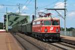 Mit der BR 1042.23 wurde der SDZ R17383 anllich der E-Lok Tage in Strahof wieder zurck nach Wien Sdbahnhof (Ostseite) befrdert.