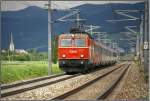 E-Lok 1044 119 fhrt mit IC 535  Krnten wasser.reich  von Wien Sd nach Villach.