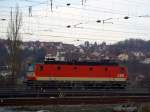 Die 1044 117 Schachbrett am 04.01.2008 in Passau. 