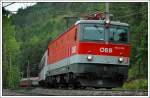 1044 072 bespannte am 22.5.2008 den OEC 536  Jacques Lemans  von Villach nach Wien.