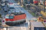 1044 079 kurz vor der Einfahrt in den Donaukaibahnhof.