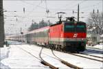 1044 044 fhrt mit IC 538   Energie Klagenfurt Strom   von Villach nach Wien Meidling.
Zeltweg 02.2010