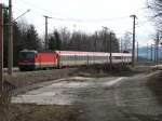 BR 1044 089 mit IC bei Eichberg am 22.03.2010